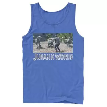 Мужская майка с рисунком Jurassic World Owen Raptor Pack Trainer Licensed Character