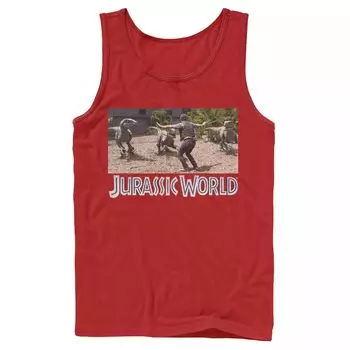 Мужская майка с рисунком Jurassic World Owen Raptor Pack Trainer Licensed Character