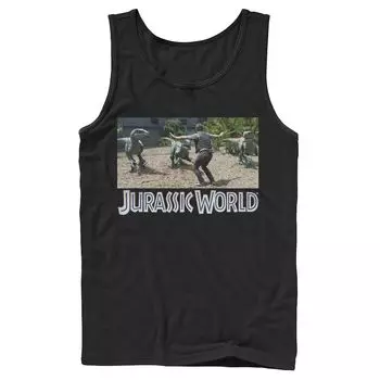 Мужская майка с рисунком Jurassic World Owen Raptor Pack Trainer Licensed Character