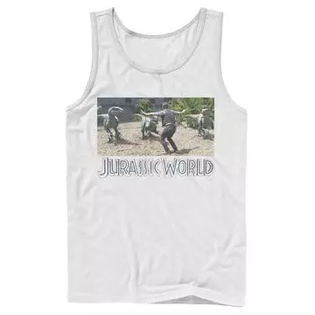 Мужская майка с рисунком Jurassic World Owen Raptor Pack Trainer Licensed Character