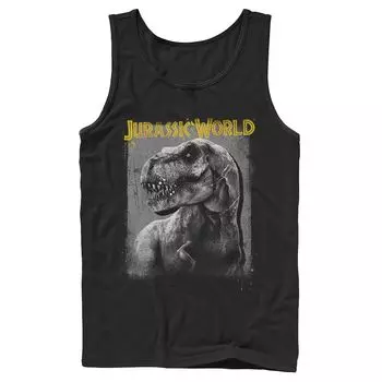 Мужская майка с рисунком Jurassic World T-Rex Profile Shading Licensed Character