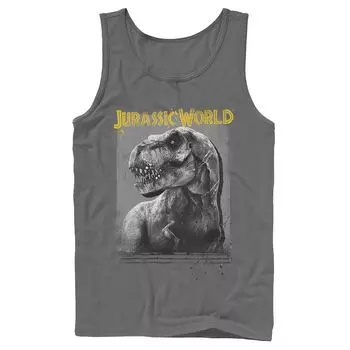 Мужская майка с рисунком Jurassic World T-Rex Profile Shading Licensed Character