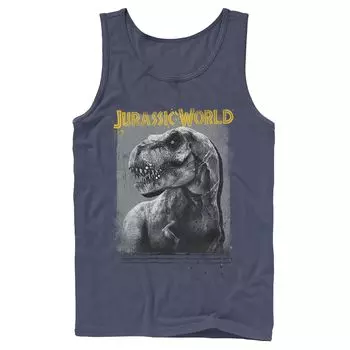 Мужская майка с рисунком Jurassic World T-Rex Profile Shading Licensed Character