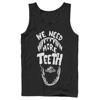 Мужская майка с рисунком Jurassic World We Need More Teeth Licensed Character