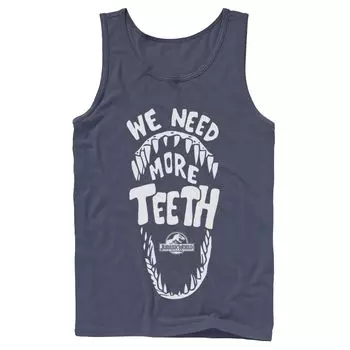 Мужская майка с рисунком Jurassic World We Need More Teeth Licensed Character
