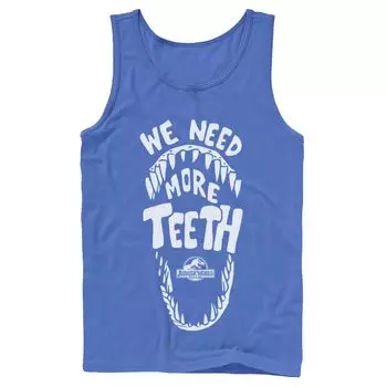 Мужская майка с рисунком Jurassic World We Need More Teeth Licensed Character