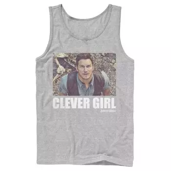 Мужская майка с рисунком «Мир Юрского периода» Clever Girl Owen Movie Still Licensed Character