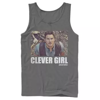 Мужская майка с рисунком «Мир Юрского периода» Clever Girl Owen Movie Still Licensed Character