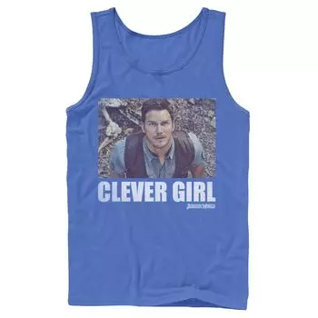 Мужская майка с рисунком «Мир Юрского периода» Clever Girl Owen Movie Still Licensed Character