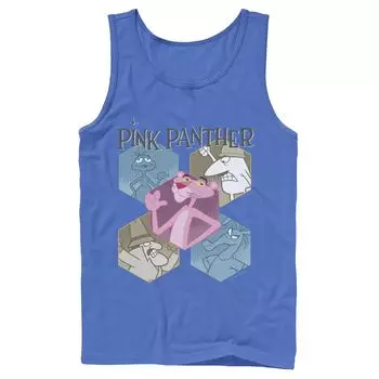 Мужская майка с шестиугольными портретами Pink Panther Licensed Character
