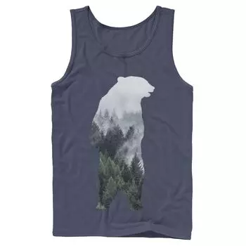 Мужская майка с силуэтом Bear Mountain Licensed Character