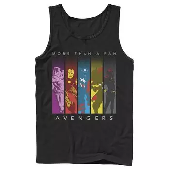 Мужская майка с силуэтом из цветной панели Marvel Avengers More Than A Fan Licensed Character