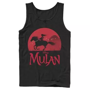 Мужская майка с силуэтом заката Disney Mulan Live Action Mulan and Khan Licensed Character