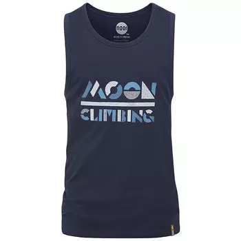 Мужская майка с трафаретом Moon, синий