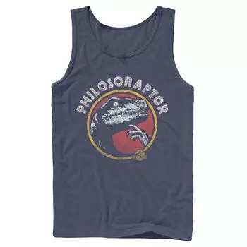 Мужская майка с юмором в стиле Парка Юрского периода Philosoraptor Pose Licensed Character