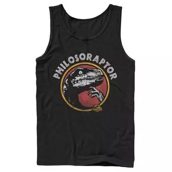 Мужская майка с юмором в стиле Парка Юрского периода Philosoraptor Pose Licensed Character