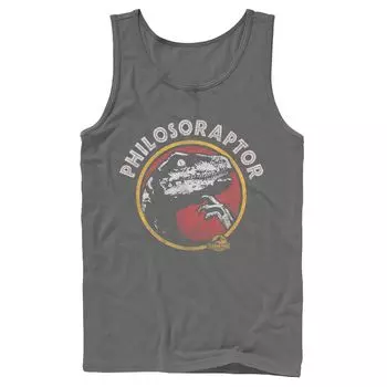 Мужская майка с юмором в стиле Парка Юрского периода Philosoraptor Pose Licensed Character
