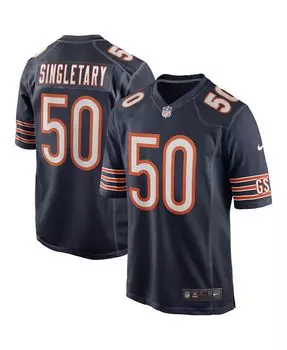 Мужская майка singletary navy chicago bears game для пенсионеров джерси Nike, синий