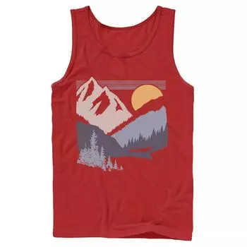 Мужская майка Slanted Sun And Mountains Licensed Character
