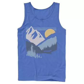 Мужская майка Slanted Sun And Mountains Licensed Character