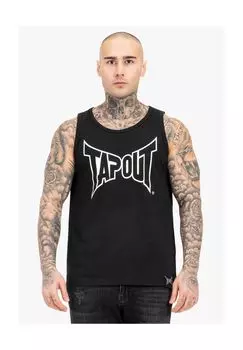 Мужская майка стандартного кроя TIPTON SINGLET TAPOUT, черно-белый