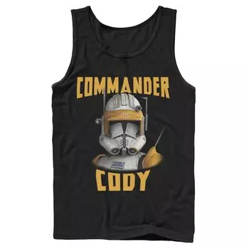 Мужская майка Star Wars: Clone Wars Commander Cody Big Face Licensed Character