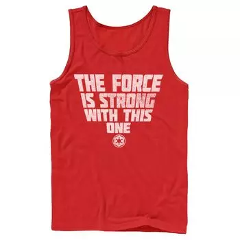 Мужская майка Star Wars Deep Red Force Is Strong Tank