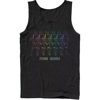 Мужская майка Star Wars Pride Rainbow Stormtroopers Line Up Licensed Character