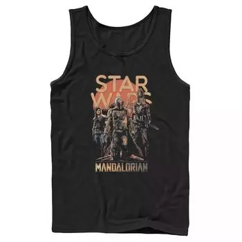 Мужская майка Star Wars The Mandalorian в стиле гранж Licensed Character