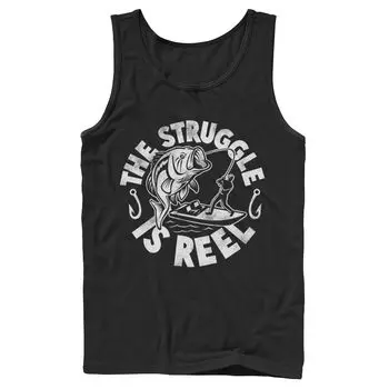 Мужская майка Struggle Is Reel Text Licensed Character
