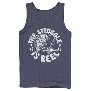 Мужская майка Struggle Is Reel Text Licensed Character