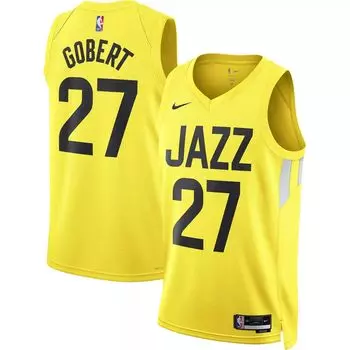 Мужская майка Swingman Rudy Gobert Gold Utah Jazz 2022/23 — Icon Edition Nike