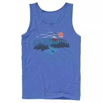 Мужская майка The Great Outdoors Color Sketch Licensed Character, цвет Royal