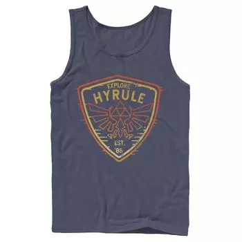 Мужская майка The Legend Of Zelda Explore Camp Hyrule Crest Licensed Character
