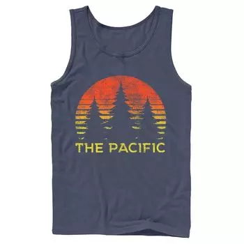 Мужская майка The Pacific Trees Sunset Circle Sketch Tank Licensed Character