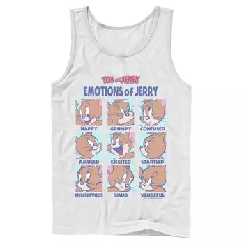 Мужская майка Tom And Jerry Emotions Of Jerry Box Up Licensed Character