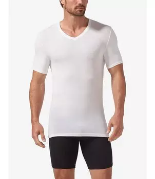 Мужская майка Tommy John Second Skin с высоким V-образным вырезом, белый