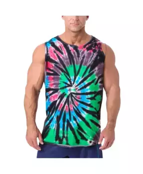 Мужская майка удлиненного кроя Big & Tall, легкая, не садится после стирки KingSize, мультиколор