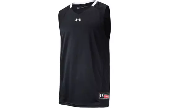 Мужская майка Under Armour с контрастной отделкой, черный