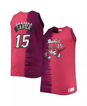 Мужская майка Vince Carter пурпурно-красного цвета Toronto Raptors Profile Tie Dye Player Mitchell & Ness, фиолетовый