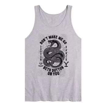 Мужская майка Yellowstone Make Me Go Beth Tank Licensed Character