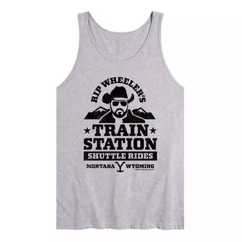 Мужская майка Yellowstone Train Station Licensed Character