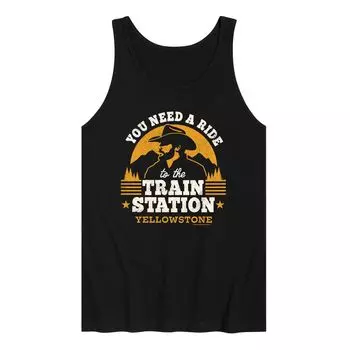 Мужская майка Yellowstone Train Station Licensed Character