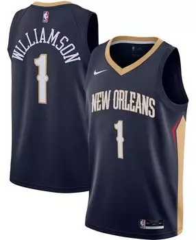 Мужская майка Zion Williamson New Orleans Pelicans 2020/21 Swingman — Icon Edition Nike