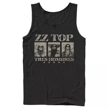 Мужская майка ZZ Top Tres Hombres с портретными вставками Licensed Character