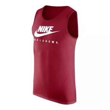 Мужская малиновая майка Oklahoma Earlys Futura Performance с круглым вырезом Nike