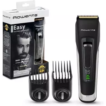 Мужская машинка для стрижки волос Advancer Easy Tn5201 из нержавеющей стали с титановым покрытием, 29 настроек, от 0,5 до 30 мм, срок службы батареи до 120 минут, беспроводной, Rowenta