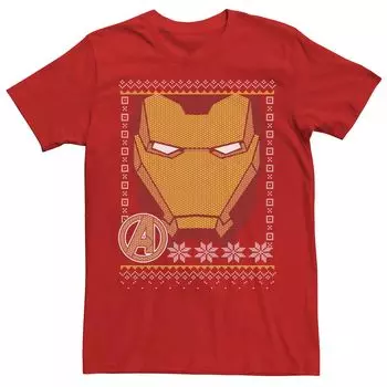 Мужская маска Marvel Iron Man с символом Мстителей, рождественский свитер, футболка Licensed Character