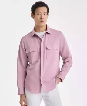 Мужская мерсеризованная хлопковая футболка с коротким рукавом и круглым вырезом Alfani, розовый