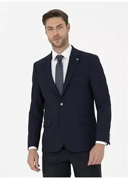 Мужская микро-куртка Slim Fit темно-синего цвета R20059/SC Pierre Cardin, темно-синий